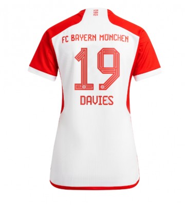 Bayern Munich Alphonso Davies #19 Primera Equipación Mujer 2023-24 Manga Corta